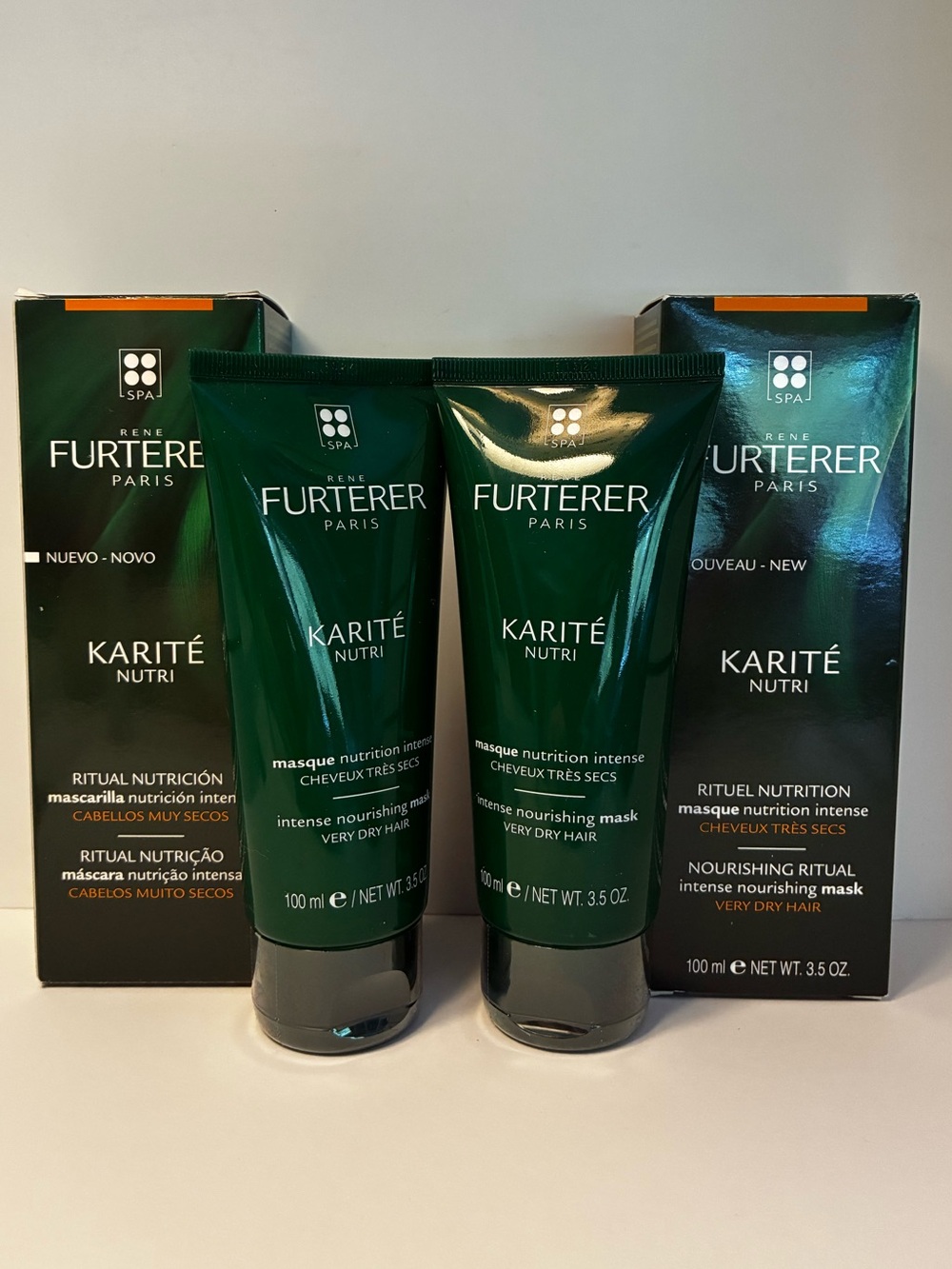 2x RENE FURTERER Karite Nutri Hydrating Shine Mask $72 MSRP 3.4 oz Full Size NIB